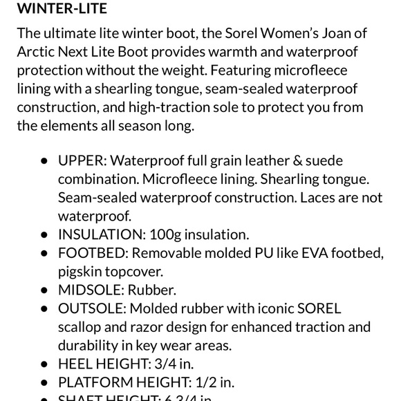 Sorel Joan of Arctic Black Boots Women’s Size 9 1/2 - Picture 2 of 9